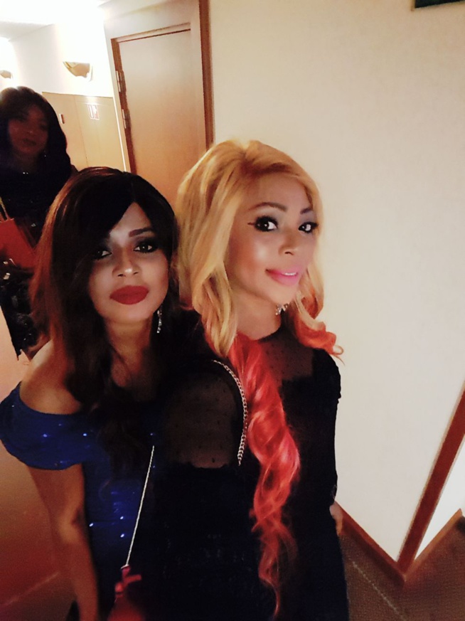 Fifi Ba et Fatou Janeh la promotrice Gambienne toutes ravissantes à la soirée explosive de Waly Seck à Bruxelles