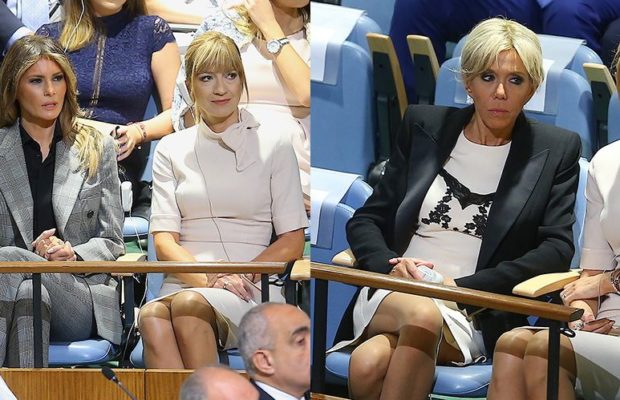 Brigitte Macron et Melania Trump : looks de working-girl à l’ONU Brigitte Macron et Melania Trump : looks de working-girl à l’ONU