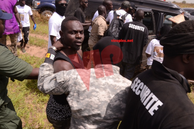 Accrochage entre Ousseynou Fall le garde du corps de Pape Diouf et Assane Diouf à Khelcom Accrochage entre Ousseynou Fall le garde du corps de Pape Diouf et Assane Diouf à Khelcom