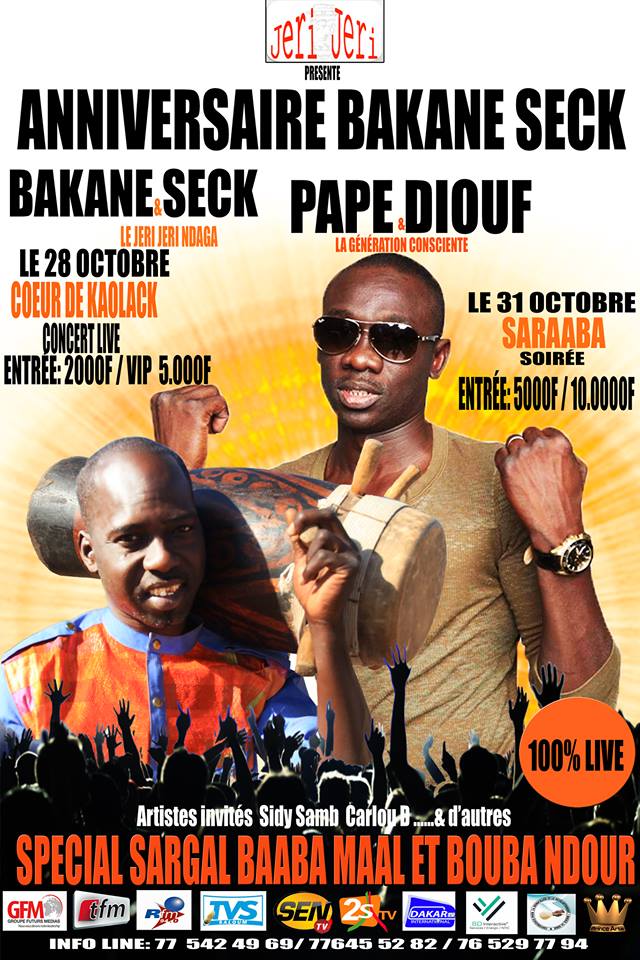 Bakane Seck et le "Diery Diéry" fête son anniversaire ce 28 octobre à Kaolack.