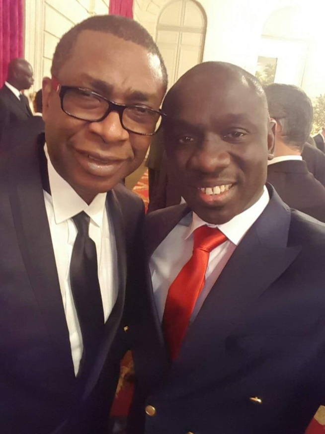 Le prix Praemium Impériale: Pape Diouf félicite son frére et idole Youssou Ndour.