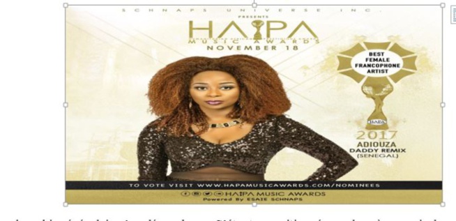 EXCLUSIF-Prix Humanitaire africain 2017 : Adiouza nominée meilleure artiste féminine francophone EXCLUSIF-Prix Humanitaire africain 2017 : Adiouza nominée meilleure artiste féminine francophone