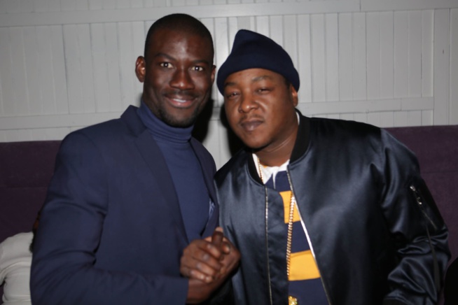 Le reporter photographe Gomis des usa en compagnie de Jada Kiss le rappeur Americain.