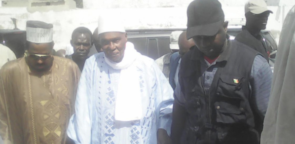 Arrivée de Me Abdoulaye Wade à Léona Niassène Arrivée de Me Abdoulaye Wade à Léona Niassène
