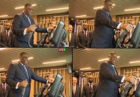 le président Macky Sall inaugure Le premier hôtel proche de l’aéroport de Blaise Diagne et se met au Sport.