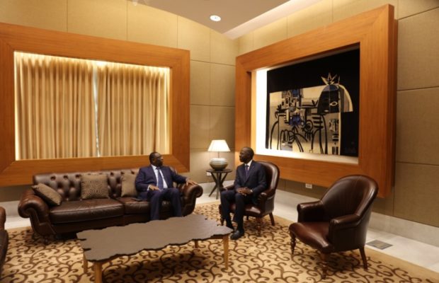 Le Président de la République Macky Sall dans le nouveau d’honneur de l’AIBD avant son départ pour Tokyo