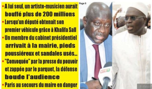 Affaire Khalifa Sall : Des patrons de presse, marabouts, politiciens, artistes...tous dans la Caisse d’avance !