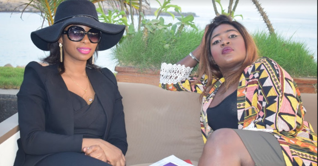 Adji Ouza en tournage avec Gnagna de Rewmi Fm. En images