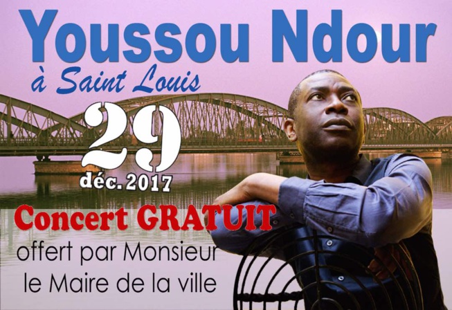 Youssou Ndour sera à Saint Louis ce 29 décembre 2017