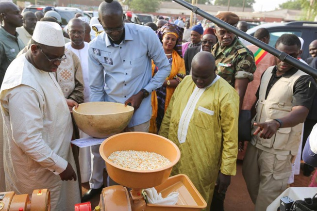 Images- Le Président Macky Sall offre des équipements agricoles aux femmes de Kolda Images- Le Président Macky Sall offre des équipements agricoles aux femmes de Kolda