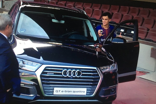 FC Barcelone – Coutinho a reçu cette voiture à 85.000€ en signant au Barça FC Barcelone – Coutinho a reçu cette voiture à 85.000€ en signant au Barça