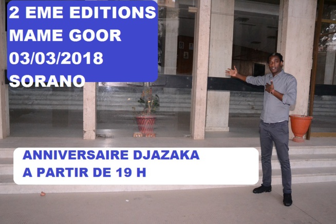 2 EDITIONS 03/03/2018 MAME GOOR DJAZAKA À SORANO. REGARDEZ 2 EDITIONS 03/03/2018 MAME GOOR DJAZAKA À SORANO. REGARDEZ