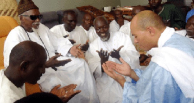 MESSAGE DE CONDOLÉANCES DE KARIM WADE* au Khalife des mourides MESSAGE DE CONDOLÉANCES DE KARIM WADE* au Khalife des mourides