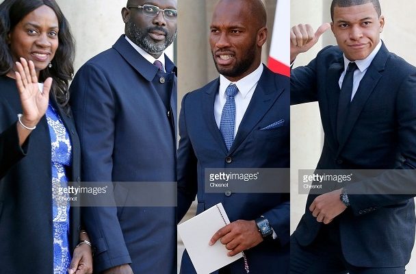 George Weah, Drogba, Mbappé : le récit de la rencontre avec Emmanuel Macron…Tout ce que vous n’avez pas vu en Images George Weah, Drogba, Mbappé : le récit de la rencontre avec Emmanuel Macron…Tout ce que vous n’avez pas vu en Images