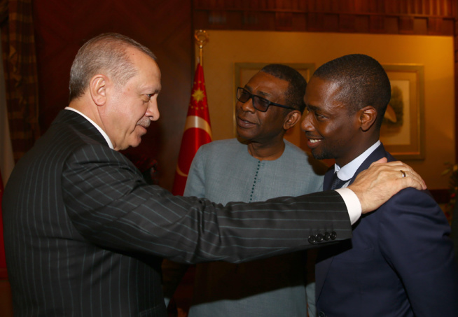 Rencontre de président de la Turquie S.E.M Recep Tayyip Erdoğan et le musicien Sénégalais Youssou Ndour.
