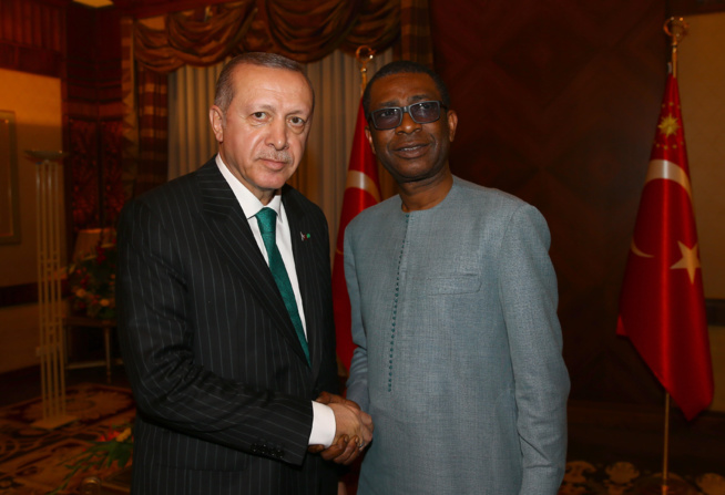 Rencontre de président de la Turquie S.E.M Recep Tayyip Erdoğan et le musicien Sénégalais Youssou Ndour.
