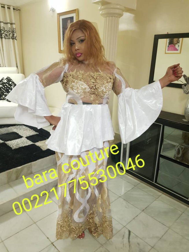 Amina Poté dans les couleurs du talentueux couturier des star Bara Couture. Amina Poté dans les couleurs du talentueux couturier des star Bara Couture.