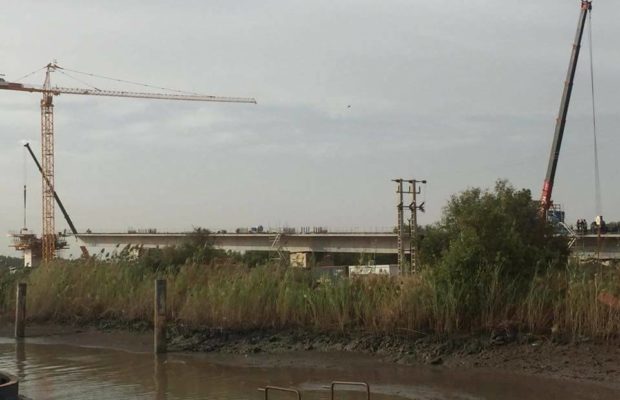 Pont sur le fleuve Gambie : les travaux réalisés à hauteur de 60% Pont sur le fleuve Gambie : les travaux réalisés à hauteur de 60%
