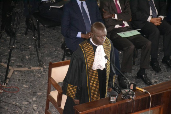 Mamadou Faye, tout nouveau président de la Cour des comptes, a prêté serment