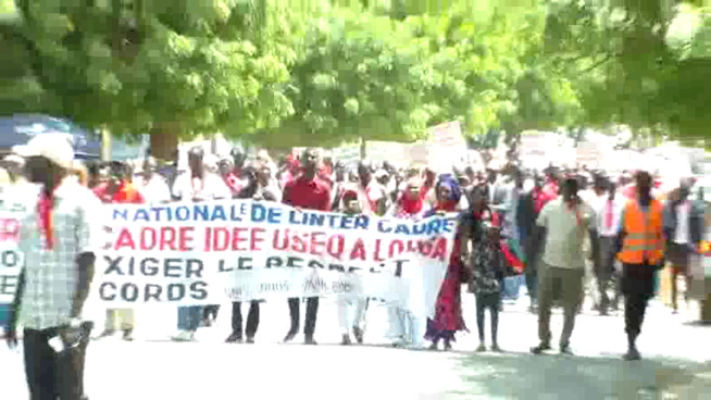 AU LENDEMAIN DE LA MARCHE DU ‘’G6’’ À SAINT-LOUIS, AUTOUR DES ENSEIGNANTS DE L’INTER-CADRE D’AVOIR BATTU LE MACADAM À LOUGA