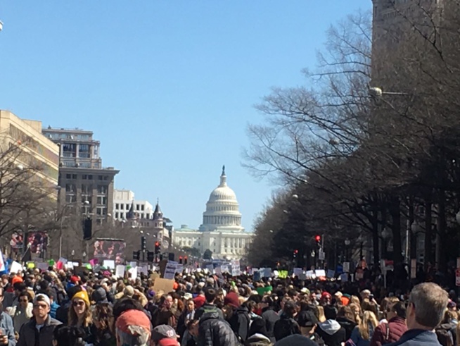 En images, les Américains dans la rue pour protester contre la loi sur l'octroi des armes à feu.