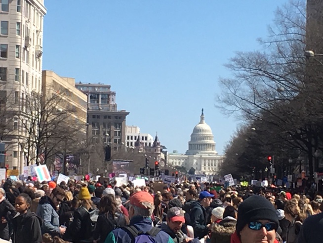 En images, les Américains dans la rue pour protester contre la loi sur l'octroi des armes à feu.