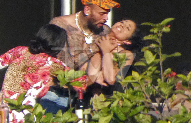 Chris Brown violent avec une femme? Il l’étrangle sur les photos mais…