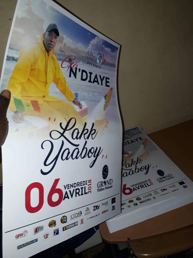 Campagne d’affichage tous azimuts à Rufisque: la vieille ville prépare activement le Lakk Yabooy de l’enfant chéri Gorgui Ndiaye alias Go le vendredi 06 avril au Grand Théâtre