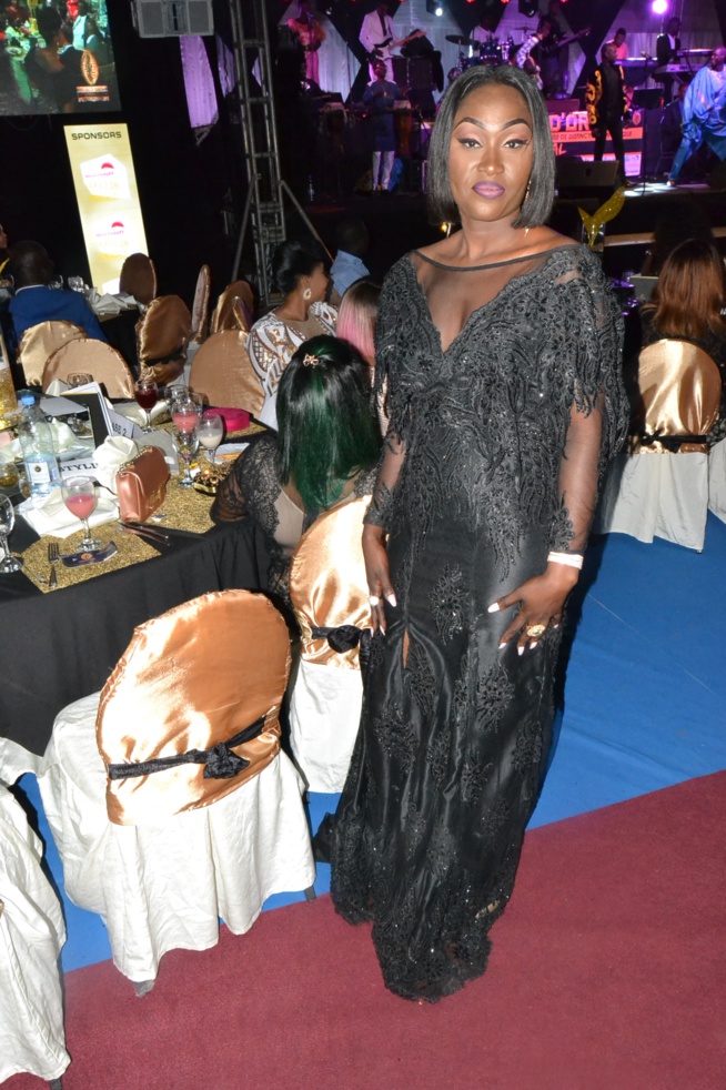 La styliste Ndeye Fatou Sy de DIODIO COUTURE qui a habillé les hôtesses de la 14 eme éditions des Cauris d'or 2018.