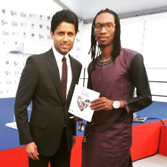 Inauguration de l'école Rouge et Bleu du PSG à Mantes La JOLIE.