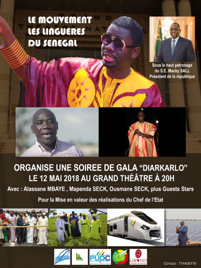 Deux événements au grand theatre: Alassane Mbaye, Mapenda Seck, Ousmane Seck seront au grand theatre le 12 Mai au moment où Waly Seck fêtent son anniversaire aussi. Deux événements au grand theatre: Alassane Mbaye, Mapenda Seck, Ousmane Seck seront au grand theatre le 12 Mai au moment où Waly Seck fêtent son anniversaire aussi.