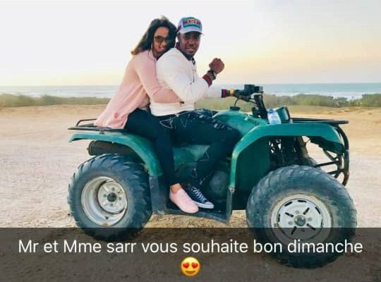 Lune de miel: Cheikh Sarr s’affiche avec sa femme