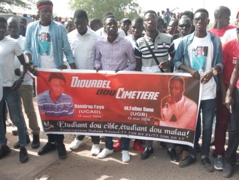 Mort de Fallou Sène: les étudiants du Sénégal battent le macadam et... Mort de Fallou Sène: les étudiants du Sénégal battent le macadam et...