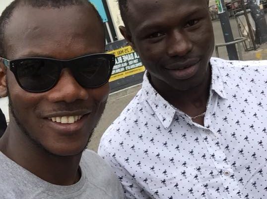 2 héros Maliens: Lassana Bathily Le héros de l’Hyper Cacher félicite Mamoudou Gassama