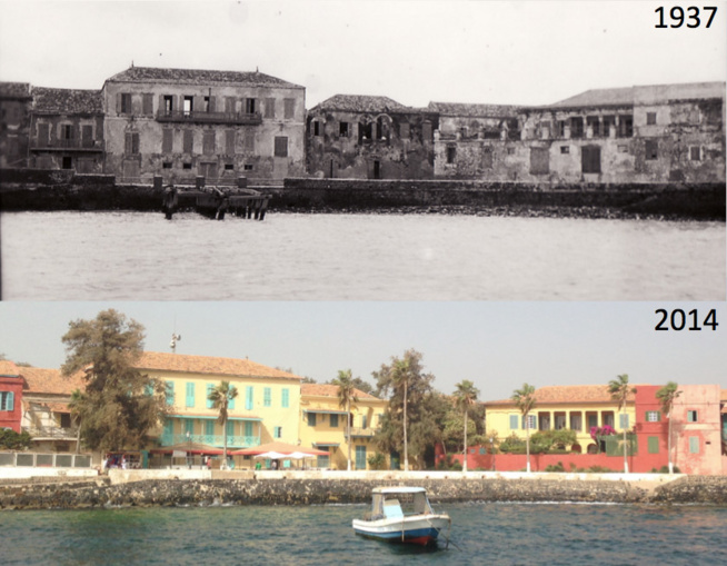 Carte Postale - Gorée 1937-2014 (rediffusion) : 77 ans séparent ces deux photos. Carte Postale - Gorée 1937-2014 (rediffusion) : 77 ans séparent ces deux photos.