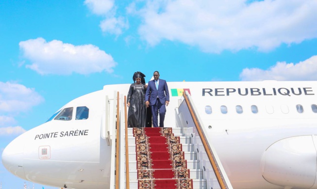 Coupe du monde 2018 en Russie: Macky Sall est arrivé aujourd’hui avec Marieme Faye Sall