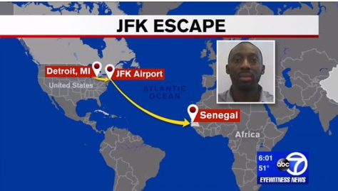 JFK Airport: le Sénégalais qui s’était évadé, est le fils d'un diplomate JFK Airport: le Sénégalais qui s’était évadé, est le fils d'un diplomate