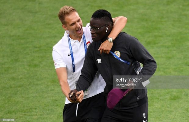 Pologne Vs Sénégal: Les premières images au Stade, Kara Mbodji en toute complicité avec son coéquipier Lukasz Teodorczyk Anderlecht