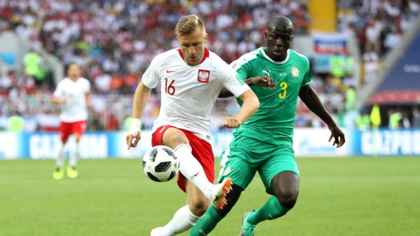 Kalidou Koulibaly en action Pologne-Sénégal Kalidou Koulibaly en action Pologne-Sénégal