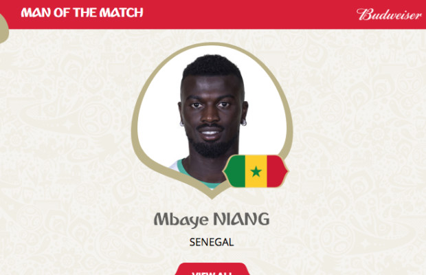 Sénégal Vs Pologne : Mbaye NIANG, l’Homme du match Sénégal Vs Pologne : Mbaye NIANG, l’Homme du match