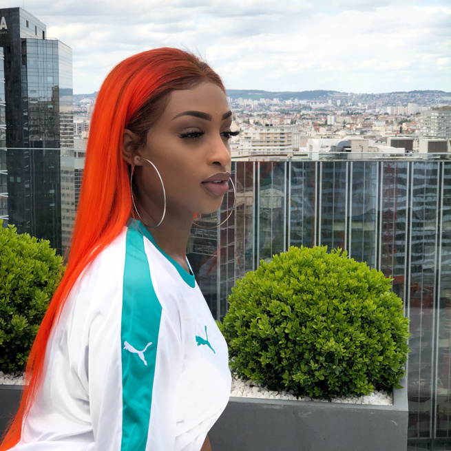 Voici la sublime Miss Senegal Paris Fatou Mbaye La plus belle supportrice des Lions