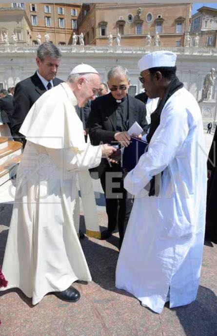 Serigne Mame Mor Mbacké reçu hier par le Pape au Vatican