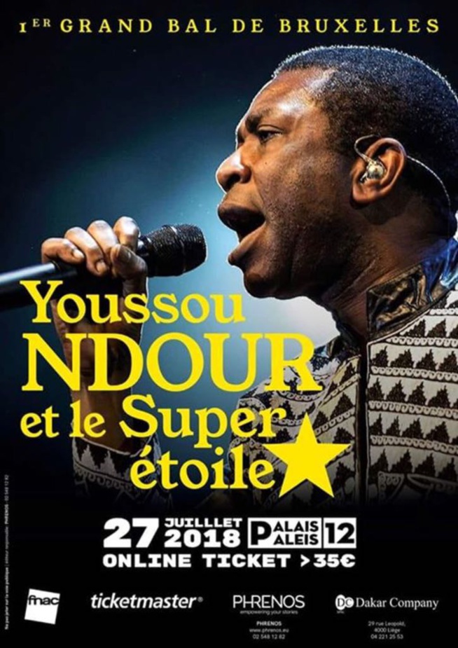 Apres le succès du 30 Juin au CICES la méga star vous donne rendez-vous au Palais 12 à Bruxelles pour le Grand Bal Annuel.