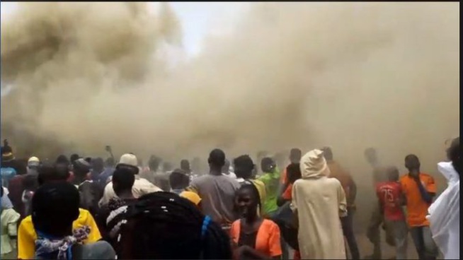 Un incendie déclaré au marché Ocas, Touba… Un incendie déclaré au marché Ocas, Touba…