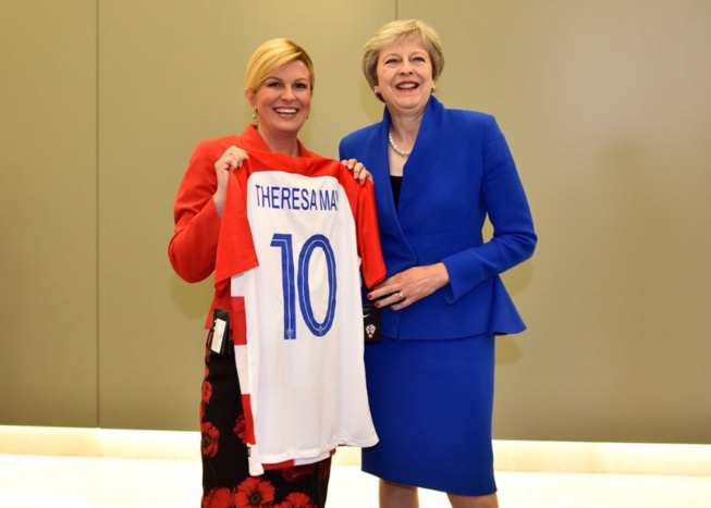Finale de la Coupe du monde : la présidente croate donne rendez-vous à Macron et… Finale de la Coupe du monde : la présidente croate donne rendez-vous à Macron et…
