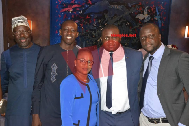 Les responsables du PDS, Toussaint Manga et Babacar Gaye à la fête nationale du 14 juillet à la Résidence de l'ambassade de France.