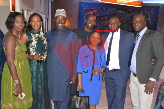 Les responsables du PDS, Toussaint Manga et Babacar Gaye à la fête nationale du 14 juillet à la Résidence de l'ambassade de France.