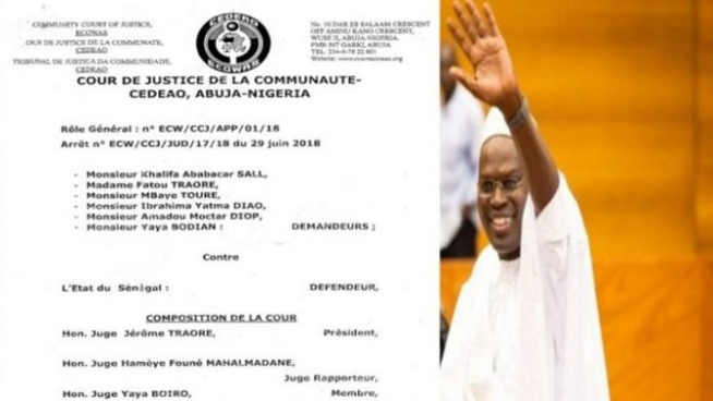 L’incompréhension du rôle de la cour de justice de la CEDEAO ou l’amalgame dans la signification et la portée des décisions… ?