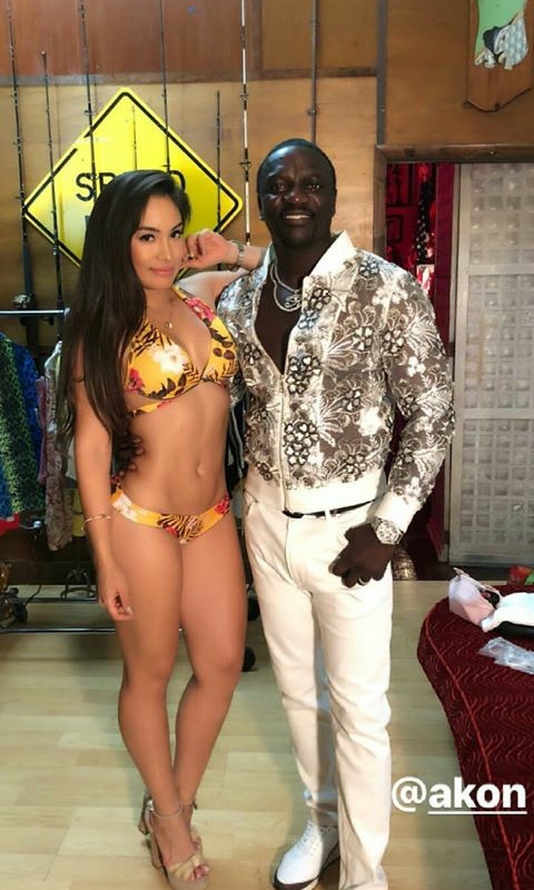 Les coulisses du nouveau clip d’Akon