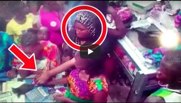 VIDEO - Marché HLM: Admirez le travail vite fait bien fait d'une voleuse professionnelle